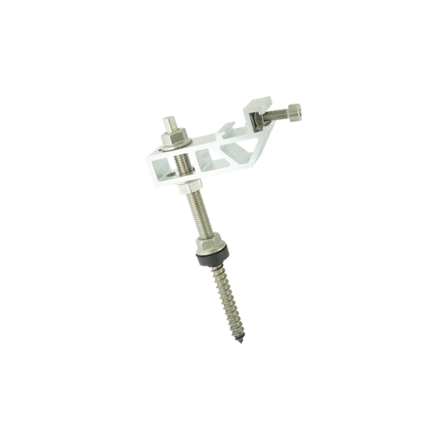 Picture of pre-assembled with 3 locking nuts and sealwith fast mounting plate 2.1, which allows a quick and easy connection to mounting profiles 37-45 Note: Minimum thread 80 mm!Komplet M10 x 200 zawierajacy 3 nakretki z kolnierzem, uszczelke praz plytke do szy