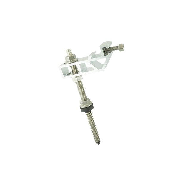 Picture of pre-assembled with 3 locking nuts and sealwith fast mounting plate 2.1, which allows a quick and easy connection to mounting profiles 37-45Note: Minimum thread 80 mm!Komplet M10 x 200 zawierajacy 3 nakretki z kolnierzem, uszczelke praz plytke do szyb